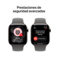 Miniatura 7 de Apple Watch Series 11 GPS + Cellular 42mm Natural Titanium Case with Stone Grey Sport Band - M/L