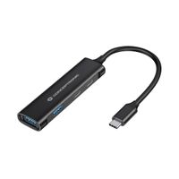 Miniatura 2 de HUB 3.0 CONCEPTRONIC HUBBIES12B 4 PUERTOS USB 3.2  USB-C  2 PUERTOS USB-C 2 USB-A COLOR NEGRO CARCASA DE ALUMINIO