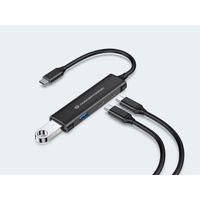 Miniatura 6 de HUB 3.0 CONCEPTRONIC HUBBIES12B 4 PUERTOS USB 3.2  USB-C  2 PUERTOS USB-C 2 USB-A COLOR NEGRO CARCASA DE ALUMINIO