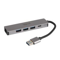 Miniatura 16 de iggual Hub USB-A 5 puertos 3xUSB + RJ45 + tipo C