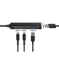 Miniatura 9 de HUB 3.0 CONCEPTRONIC HUBBIES12B 4 PUERTOS USB 3.2  USB-C  2 PUERTOS USB-C 2 USB-A COLOR NEGRO CARCASA DE ALUMINIO
