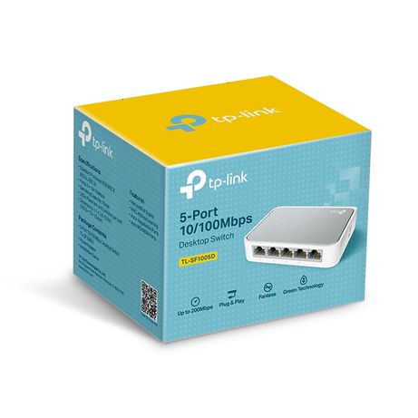 SWITCH 5 PUERTOS 10/100 TP-LINK TL-SF1005D - Imagen 4 de 4 SWITCH 5 PUERTOS 10/100 TP-LINK TL-SF1005D - Imagen 4 de 4