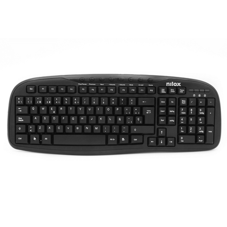 TECLADO MULTIMEDIA NILOX USB NEGRO - Imagen 1 de 11 TECLADO MULTIMEDIA NILOX USB NEGRO - Imagen 1 de 11