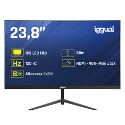 MONITOR IGGUAL Monitor 24" IPS 1ms FHD 120Hz VGA HDMI +Altavoces   23.8" IPS 1920 x 1080 HDMI VGA Altavoces