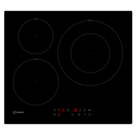 Miniatura 1 de VITROCERAMICA INDUCCION INDESIT ISF13Q60NE 3 ZONAS COCCION ANCHO 60 CM