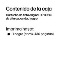 Miniatura 4 de CARTUCHO HP 302XL NEGRO INK CARTRIDGE