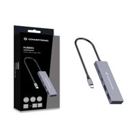 Miniatura 3 de HUB USB 3.2 CONCEPTRONIC HUBBIES13G 2 PUERTOS USB 3.2 USB-C 2 PUERTOS USB-A CARCASA DE ALUMINIO