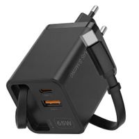 Miniatura 11 de CARGADOR USB GAN MARS GAMING MD-GAN65R 65W 1xUSB-C 1xUSB-A CABLE RETRACTIL PD COLOR NEGRO