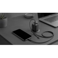 Miniatura 14 de CARGADOR USB GAN MARS GAMING MD-GAN65R 65W 1xUSB-C 1xUSB-A CABLE RETRACTIL PD COLOR NEGRO