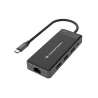 Miniatura 3 de ADAPTADOR USB-C 7IN1 CONCEPTRONIC HDMIx2  USB-C PD 100W USB-A  RJ45 GIGABIT DONN14G