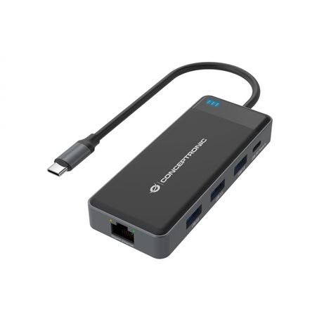 ADAPTADOR USB-C 7IN1 CONCEPTRONIC HDMIx2 USB-C PD 100W USB-A RJ45 GIGABIT DONN14G - Imagen 3 de 15 ADAPTADOR USB-C 7IN1 CONCEPTRONIC HDMIx2 USB-C PD 100W USB-A RJ45 GIGABIT DONN14G - Imagen 3 de 15