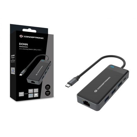 ADAPTADOR USB-C 7IN1 CONCEPTRONIC HDMIx2 USB-C PD 100W USB-A RJ45 GIGABIT DONN14G - Imagen 5 de 15 ADAPTADOR USB-C 7IN1 CONCEPTRONIC HDMIx2 USB-C PD 100W USB-A RJ45 GIGABIT DONN14G - Imagen 5 de 15