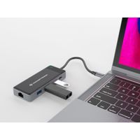 Miniatura 7 de ADAPTADOR USB-C 7IN1 CONCEPTRONIC HDMIx2  USB-C PD 100W USB-A  RJ45 GIGABIT DONN14G