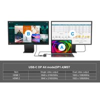 Miniatura 9 de ADAPTADOR USB-C 7IN1 CONCEPTRONIC HDMIx2  USB-C PD 100W USB-A  RJ45 GIGABIT DONN14G