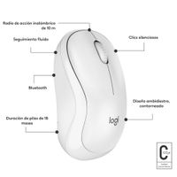 Miniatura 10 de RATON LOGITECH M240 SILENT BT WHITE