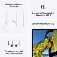 Miniatura 9 de MONITOR APPLE Studio Display - Vidrio nanotexturizado - Adaptador de montaje VESA (Soporte no incluído)   27" 5120 x 2880  Altavoces