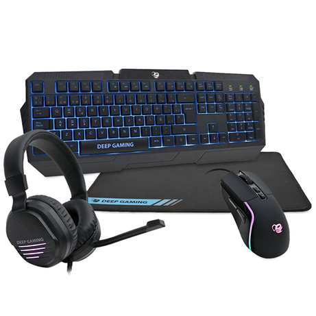 COMBO TECLADO/RATON/AURICULARES/ALFOMBRILLA COOLBOX X-WING GAMING USB NEGRO LED - Imagen 1 de 1 COMBO TECLADO/RATON/AURICULARES/ALFOMBRILLA COOLBOX X-WING GAMING USB NEGRO LED - Imagen 1 de 1