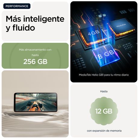 MOTOROLA moto g06 moto g06 6.88" 4G 4GB/256GB Verde - Imagen 15 de 19 MOTOROLA moto g06 moto g06 6.88" 4G 4GB/256GB Verde - Imagen 15 de 19