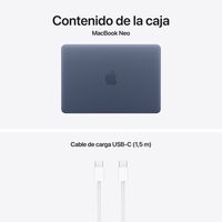 Miniatura 11 de MacBook APPLE Neo 13" A18 Pro chip with 6-core CPU and 5-core GPU, 8GB, 256GB SSD - Indigo