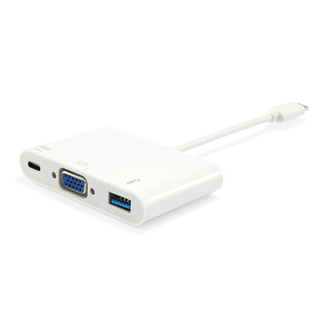 ADAPTADOR USB-C EQUIP 133462 A 1xVGA HEMBRA 1xUSB-A 3.0 1xUSB-C PD 60W - Imagen 1 de 7 ADAPTADOR USB-C EQUIP 133462 A 1xVGA HEMBRA 1xUSB-A 3.0 1xUSB-C PD 60W - Imagen 1 de 7