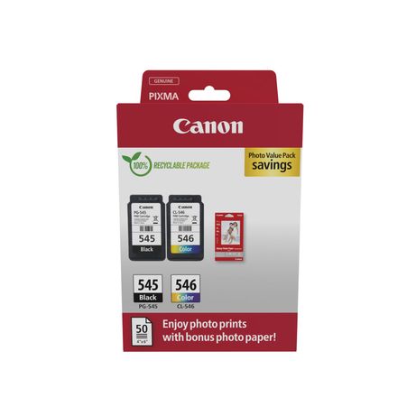 MULTIPACK CANON PG-545 / CL-546 + PAPEL - Imagen 2 de 5 MULTIPACK CANON PG-545 / CL-546 + PAPEL - Imagen 2 de 5