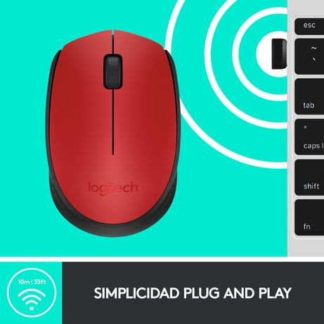 RATON LOGITECH INALAMBRICO M171 ROJO/NEGRO - Imagen 13 de 15 RATON LOGITECH INALAMBRICO M171 ROJO/NEGRO - Imagen 13 de 15