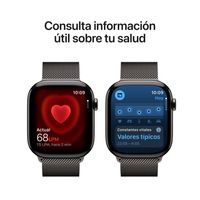Miniatura 6 de Apple Watch Series 11 GPS + Cellular 46mm Slate Titanium Case with Slate Milanese Loop - M/L