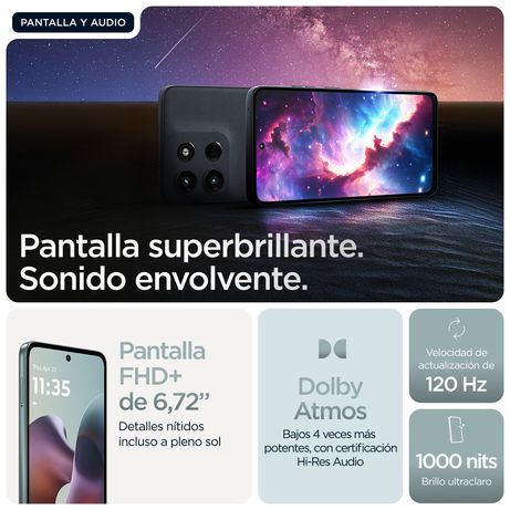 MOTOROLA moto g56 5G moto g56 5G 6.72" 5G 8GB/512GB Gris - Imagen 14 de 20 MOTOROLA moto g56 5G moto g56 5G 6.72" 5G 8GB/512GB Gris - Imagen 14 de 20