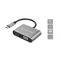 Miniatura 2 de ADAPTADOR USB-C 4EN1 CONCEPTRONIC DONN016 HDMI 4K VGA USB 3.0 USB PD 100W