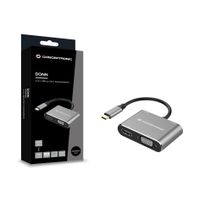 Miniatura 4 de ADAPTADOR USB-C 4EN1 CONCEPTRONIC DONN016 HDMI 4K VGA USB 3.0 USB PD 100W