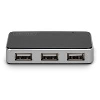 Miniatura 5 de USB 2.0  4-PORT HUB  4X USB A/F  1X USB BMINI/F INCL. USB A/M TO      MINI5P CABLE  BLACK