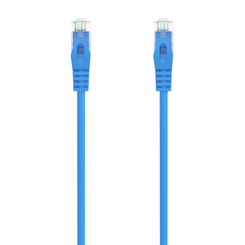 AISENS Cable de Red Latiguillo RJ45 LSZH Cat 6A 500 Mhz UTP AWG24  Azul  30CM