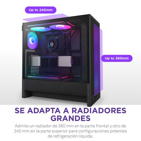 TORRE GAMING NZXT H5 FLOW RGB (2024) | ATX | NEGRA - Imagen 10 de 15 TORRE GAMING NZXT H5 FLOW RGB (2024) | ATX | NEGRA - Imagen 10 de 15