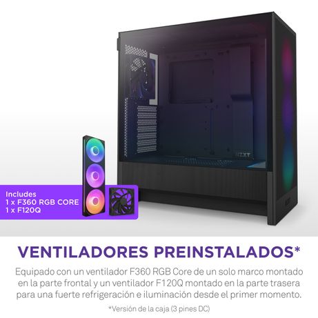 TORRE GAMING NZXT H5 FLOW RGB (2024) | ATX | NEGRA - Imagen 12 de 15 TORRE GAMING NZXT H5 FLOW RGB (2024) | ATX | NEGRA - Imagen 12 de 15