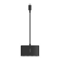 Miniatura 4 de HUB USB 3.2 BELKIN AVC018BTBK 4 PUERTOS USB-C GEN2 PD 100W NEGRO
