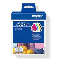 Miniatura 2 de BROTHER Pack de 4 cartuchos de tinta negro, cian, magenta y amarillo LC527VAL