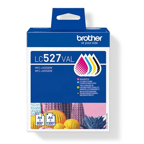 BROTHER Pack de 4 cartuchos de tinta negro, cian, magenta y amarillo LC527VAL - Imagen 2 de 6 BROTHER Pack de 4 cartuchos de tinta negro, cian, magenta y amarillo LC527VAL - Imagen 2 de 6