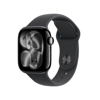 Miniatura 1 de Apple Watch Series 11 GPS + Cellular 42mm Slate Titanium Case with Black Sport Band - M/L