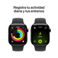 Miniatura 7 de Apple Watch Series 11 GPS + Cellular 42mm Slate Titanium Case with Black Sport Band - M/L