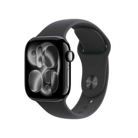 Apple Watch Series 11 GPS + Cellular 42mm Jet Black Aluminium Case with Black Sport Band - M/L - Imagen 2 de 10 Apple Watch Series 11 GPS + Cellular 42mm Jet Black Aluminium Case with Black Sport Band - M/L - Imagen 2 de 10