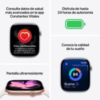 Miniatura 4 de Apple Watch Series 11 GPS + Cellular 42mm Jet Black Aluminium Case with Black Sport Band - M/L