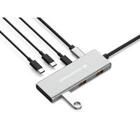 Miniatura 3 de Conceptronic HUBBIES17G 7-Port USB 3.2 Gen 2 Hub, 10Gbps, USB-C x 4, USB-A x 3, 100W USB PD, Al