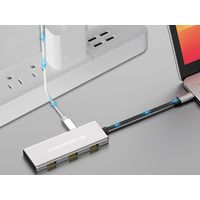 Miniatura 11 de Conceptronic HUBBIES17G 7-Port USB 3.2 Gen 2 Hub, 10Gbps, USB-C x 4, USB-A x 3, 100W USB PD, Al