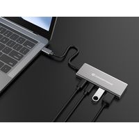 Miniatura 12 de Conceptronic HUBBIES15G 4-Port USB 3.2 Gen 2 Hub, 10Gbps, USB-C x 2, USB-A x 2, 100W USB PD, Aluminum Case