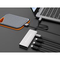 Miniatura 5 de Conceptronic HUBBIES16G 4-Port USB 3.2 Gen 2 Hub, 10Gbps, USB-C x 4, 100W USB PD, Aluminum Case