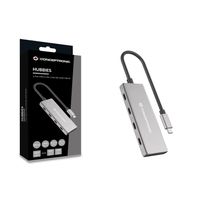 Miniatura 8 de Conceptronic HUBBIES16G 4-Port USB 3.2 Gen 2 Hub, 10Gbps, USB-C x 4, 100W USB PD, Aluminum Case