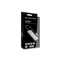 Miniatura 10 de Conceptronic HUBBIES16G 4-Port USB 3.2 Gen 2 Hub, 10Gbps, USB-C x 4, 100W USB PD, Aluminum Case