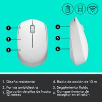 Miniatura 11 de RATON LOGITECH M171 BLANCO