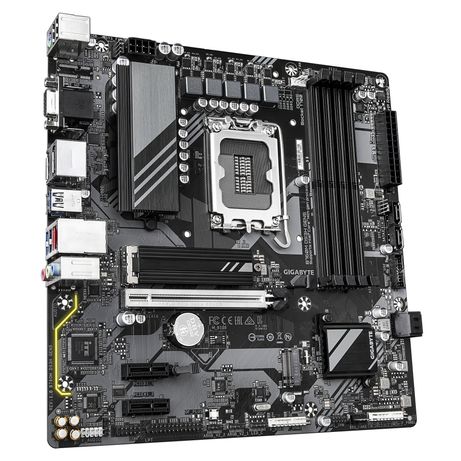 GIGABYTE Intel B760M DS3H GEN5 Placa Base – Compatible con CPUs Intel Core 14ª generación, VRM digital de 6+2+1 fases, hasta 5600 MHz DDR5, 2 x M.2 P - Imagen 4 de 5 GIGABYTE Intel B760M DS3H GEN5 Placa Base – Compatible con CPUs Intel Core 14ª generación, VRM digital de 6+2+1 fases, hasta 5600 MHz DDR5, 2 x M.2 P - Imagen 4 de 5