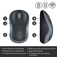 Miniatura 10 de RATON LOG OPTICO WLESS M185 910-002238